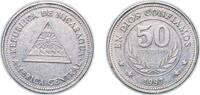 Nicaragua 50 Centavos Nicaragua Republic 1997 50 Centavos Nickel clad steel (24000000) 5g XF KM 88 Schön 87.1 -