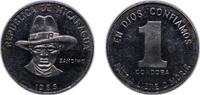 Nicaragua 1 Córdoba Nicaragua Republic 1985 1 Córdoba Nickel clad steel Monnaie de Paris (10000000) 8.8g UNC KM 43a Schön 45a -