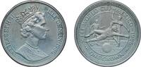 1 Crown 1986 PM Isle of Man Isle of Man British dependency 1986 PM 1 Crown - Elizabeth II (World Cup Mexico - Player Scoring) Silver (.925) 28.6g...