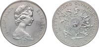 1 Crown 1980 PM Isle of Man Isle of Man British dependency 1980 PM 1 Crown - Elizabeth II (Olympics) Silver (.925) (10000) 28.79g BU KM 65a Schön...