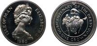 Isle of Man 1 Crown Isle of Man British dependency 1980 PM 1 Crown - Elizabeth II (Derby; Silver issue) Silver (.925) (20000) 28.82g PF KM 63a Schön -