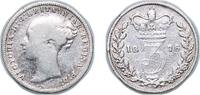 Great Britain 3 Pence Great Britain United Kingdom 1876 3 Pence - Victoria (1st portrait; incl. Maundy and Colonial) Silver (.925) (1834300) 1.4g VF K -