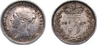 Great Britain 3 Pence Great Britain United Kingdom 1869 3 Pence - Victoria (1st portrait; incl. Maundy and Colonial) Silver (.925) 1.4g UNC KM 730 Sp -