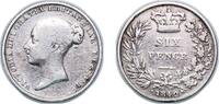 Great Britain 6 Pence Great Britain United Kingdom 1842 6 Pence - Victoria (1st portrait; 1st type) Silver (.925) (601900) 2.7g VF KM 733 Sp 3908 Sp 3 -