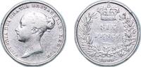 Great Britain 6 Pence Great Britain United Kingdom 1845 6 Pence - Victoria (1st portrait; 1st type) Silver (.925) (3714400) 2.7g XF KM 733 Sp 3908 Sp -