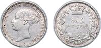Great Britain 6 Pence Great Britain United Kingdom 1886 6 Pence - Victoria (1st portrait; 3rd type) Silver (.925) (2728200) 2.8g AU KM 757 Sp 3912 -
