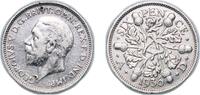 Great Britain 6 Pence Great Britain 1936 6 Pence - George V (4th coinage) Silver (.500) Royal Mint (Tower Hill) (24380100) 2.8g AU KM 832 Sp 4040-1 -