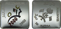 Maldives 20 Rufiyaa Maldives Second Republic 2000 20 Rufiyaa Millennium -