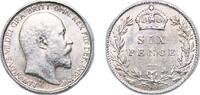 Great Britain 6 Pence Great Britain Kingdom 1908 6 Pence - Edward VII Silver (.925) (6739400) 2.8g UNC KM 799 Sp 3983 -