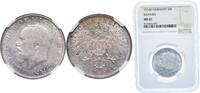 Kingdom of Bavaria 2 Mark Germany Kingdom of Bavaria German states 1914 D 2 Mark - Louis III Silver (.900) (570000) 11.111g NGC MS 61 KM 1002 AKS 211 J 51 -