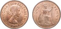 Great Britain 1 Penny Great Britain United Kingdom 1967 1 Penny - Elizabeth II (1st portrait; without 'BRITT:OMN') Bronze Royal Mint (Tower Hill) (654 -