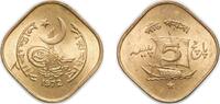Pakistan 5 Paisa Pakistan 1972 5 Paisa Nickel brass Lahore Mint (40345000) 3g UNC KM 26 Schön 26 -