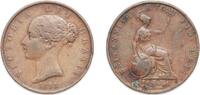 Great Britain ½ Penny Great Britain United Kingdom 1953 ½ Penny - Victoria (1st portrait) Copper Royal Mint (Tower Hill) 9.08g VF KM 726 Sp 3949 -