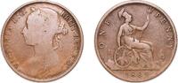 Great Britain 1 Penny Great Britain United Kingdom 1889 1 Penny - Victoria (2nd portrait; 2nd type) Bronze (12560000) 8.87g VF KM 755 Sp 3954 Sp 3955 -
