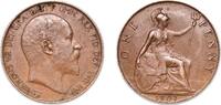 Great Britain 1 Penny Great Britain United Kingdom 1907 1 Penny - Edward VII Bronze (47322200) 9.63g XF KM 794 Sp 3990/A -