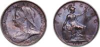 Great Britain 1 Farthing Great Britain United Kingdom 1901 1 Farthing - Victoria (3th portrait) Bronze (95% Cu, 4% Sn, 1% Zn) (8016400) 2.71g AU KM 788 S -