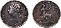 Great Britain 1 Farthing Great Britain United Kingdom 1886 1 Farthing - Victoria (2nd portrait; 2nd type) Bronze (7767700) 2.7g VF KM 753 Sp 3958/9 -