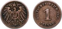 Germany 1 Pfennig Germany Germany - 1871-1948 German states 1895 A 1 Pfennig (type 2 - small shield) Copper (Cu 950, Sn 40, Zn 10) (20151614) 1.9g -