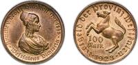 Germany 100 Mark Germany Prussian province of Westphalia Weimar Republic 1923 100 Mark - Westfalen (Annette v. Droste-Hülshoff) Tombac (94778) 6. -