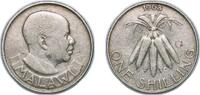 Malawi 1 Shilling Malawi Republic 1968 1 Shilling Nickel brass (60% Copper, 20% Nickel, 20% Zinc) (3000000) 5.77g XF KM 2 Schön 3 -