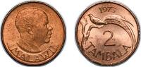 Malawi 2 Tambala Malawi Republic 1973 2 Tambala Bronze (97% Copper, 0.5% Tin, 2.5% Zinc) (5000000) 3.61g UNC KM 8 Schön 8 Schön 15 -