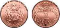 Malawi Malawi Republic 2003 2 Tambala Copper plated steel 3.52g BU KM 34a 2 Tambala 2003 BU
