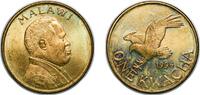 Malawi Malawi Republic 1996 1 Kwacha Brass plated steel 8.85g BU KM 28 1 Kwacha 1996 BU