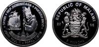 Malawi Republic 2005 5 Kwacha - Pope John Paul II Silver plated Copper 23.56g PF KM 98