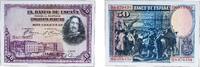 Spain 1928 50 Pesetas Paper (60000000) UNC P 75 unz