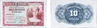 Spain Second Republic 1935 10 Pesetas (Silver Certificate) Paper UNC P 86 unz
