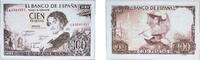 Spain 1965 100 Pesetas Paper UNC Bent Central P 150 unz