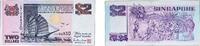 Singapore 2 Dollars Singapore Republic 1993 2 Dollars (purple) Paper XF P 28 -