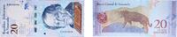 Venezuela 20 Bolivars Venezuela Bolivarian Republic 2018 20 Bolívares Paper UNC P 104 NCV bbcv20bss -