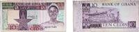 Ghana 10 Cedis Ghana Republic 1982 10 Cedis Paper VF P 20 -