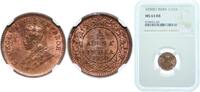 India 1⁄12 Anna India Raj 1930 (C) ¹⁄₁₂ Anna - George V Bronze Kolkata / Calcutta / Murshidabad, (13498000) 1.65g NGC MS 64 KM 509 -