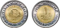 Egypt 1 Pound Egypt 2019 (AH1440) 1 Pound (New Capital Egypt) Bimetallic: brass plated steel centre in nickel plated steel ring (40000000) 8.5 -