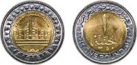 Egypt 1 Pound Egypt 2019 (AH1440) 1 Pound (New Capital Egypt) Bimetallic: brass plated steel centre in nickel plated steel ring (40000000) 8.5 -