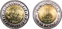 Egypt 1 Pound Egypt 2021 (AH1442) 1 Pound (Egypt Medical Teams) Bimetallic: brass plated steel centre in nickel plated steel ring (10000000) 8 -