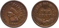 United States 1 Cent United States 1909 1 Cent Indian Head Cent Bronze (.950 copper, .050 tin and zinc) (14368470) 3.04g XF KM 90a Schön 117a -