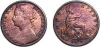 Great Britain 1 Penny Great Britain Kingdom 1876 H 1 Penny - Victoria (2nd portrait; 2nd type) Bronze (11075000) 9.11g VF KM 755 Sp 3954 Sp 3955 -