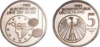 Germany 5 Deutsche Mark Germany Federal Republic 1985 F 5 Deutsche Mark (European Year of Music) Copper-nickel clad nickel Stuttgart Mint (350000) 10.07 -