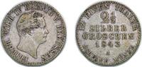 Germany 2½ Silbergroschen Germany Kingdom of Prussia German states 1843 A 2½ Silbergroschen - Frederick William IV Billon (.375 silver) (17580263) 3.18g V -