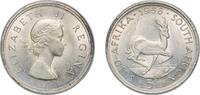 South Africa 5 Shillings South Africa Union 1956 5 Shillings - Elizabeth II (1st portrait) Silver (.500) (50%Ag, 50%Cu) Pretoria Mint (100000) 28.2g BU -
