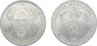 Germany 10 Deutsche Mark Germany 1988 D 10 Deutsche Mark (Arthur Schopenhauer) Silver (.625) Munich Mint (8000000) 15.38g UNC KM 168 J 443 Schön 168 -