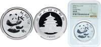 China 10 Yuan China Republic 2000 10 Yuan (Panda) Silver (.999) (140000) NGC MS 68 KM 1310 -