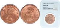 Great Britain 1 Penny Great Britain United Kingdom 1965 1 Penny - Elizabeth II (1st portrait; without 'BRITT:OMN') Bronze Royal Mint (Tower Hill) (121 -