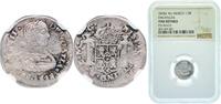 ½ Real 1818 AG Mexico Zacatecas, State of 1818 AG ½ Real - Fernando VII (Royalist Coinage) Silver (.903) NGC FINE  KM 73.1 NGC FINE