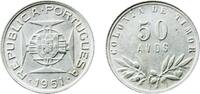 Timor 50 Avos Timor 1951 50 Avos Silver (.650) Lisbon Mint (1000000) 3.56g AU KM 7 Gomes R 03.xx -