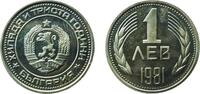 1 Lev 1981 Bulgarian Mint Bulgaria Bulgaria People s Republic 1981 1 Lev (2nd Coat of Arms; Bulgaria Anniversary) Copper-nickel Bulgarian Mint 4....