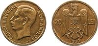 1930 Royal Mint (Tower Hill) Romania Kingdom 1930 20 Lei - Carol II Nickel brass Royal Mint (Tower Hill) (6750000) 7.52g AU KM 51 Schön 58